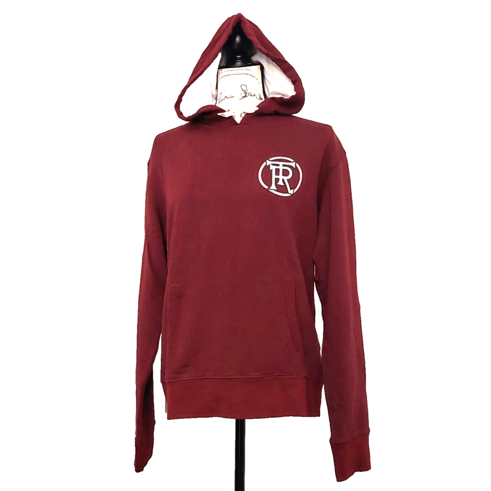 True Religion Brand Jeans Playoff Champs Raglan Hoodie Sweatshirt Size Large NWT - Picture 4 of 16